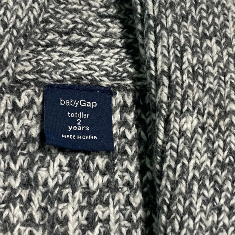 Grandpa Cardigan Charcoal gray Baby gap 2 years
